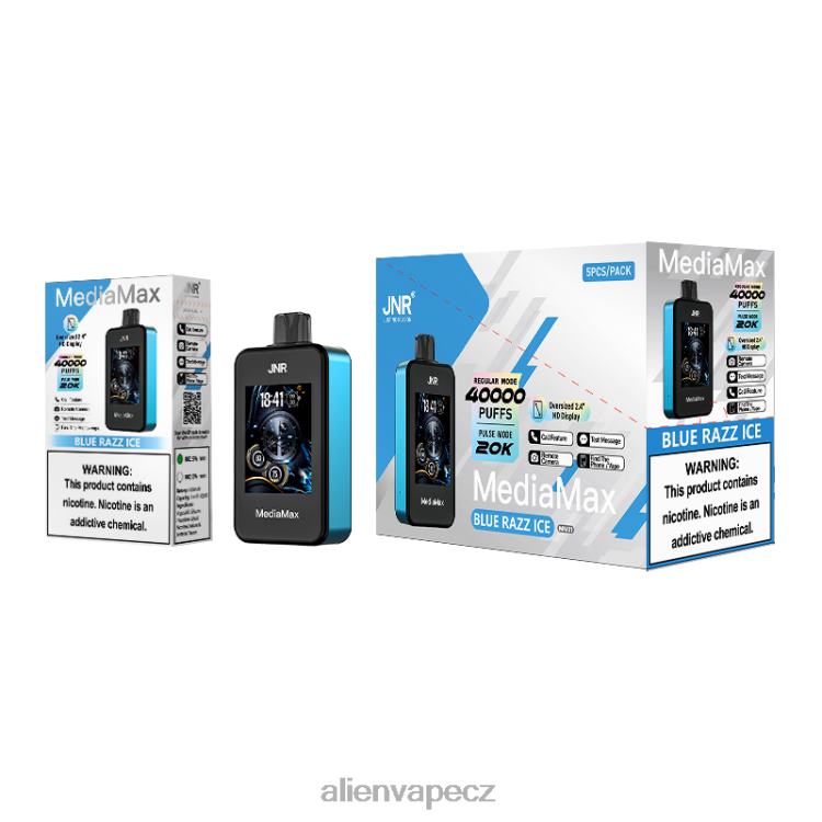 JNR Vape Price - JNR MediaMax 40 tis modrý razz led 40XX421