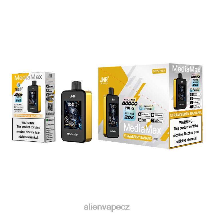 JNR Vape Shop - JNR MediaMax 40 tis jahodový banán 40XX416