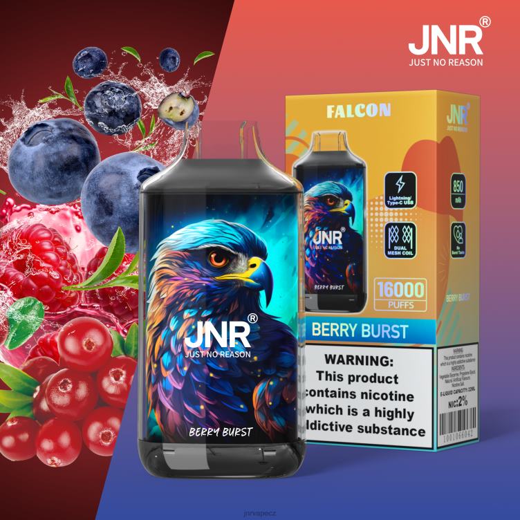 JNR Vape Praha - jnr sokol bobule praskla bez ovoce 8084R213