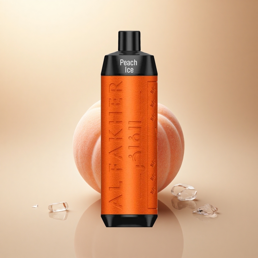 Al Fakher Crown Bar 8000 Crystal Broskevový Led s 600mAh a 5mg Nikotinu