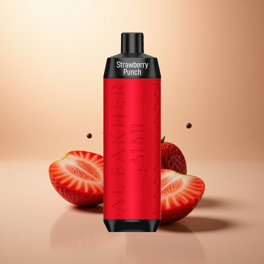 Al Fakher Crown Bar 8000 Crystal Jahodový Punch 600mAh 5mg Nikotinu