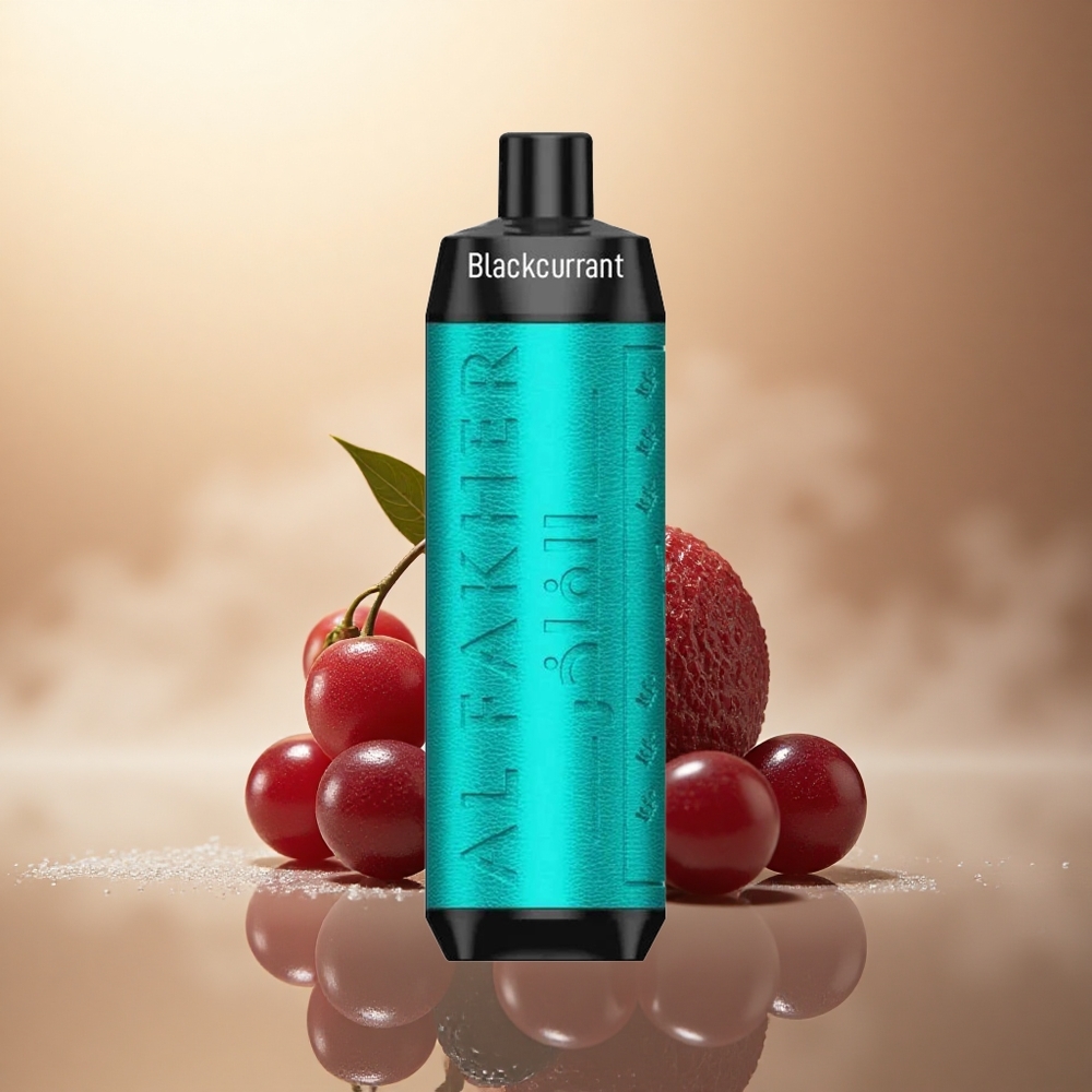 Al Fakher Crown Bar 8000 Crystal Černý Rybíz Led s 5mg Nikotinu a 600mAh Baterií