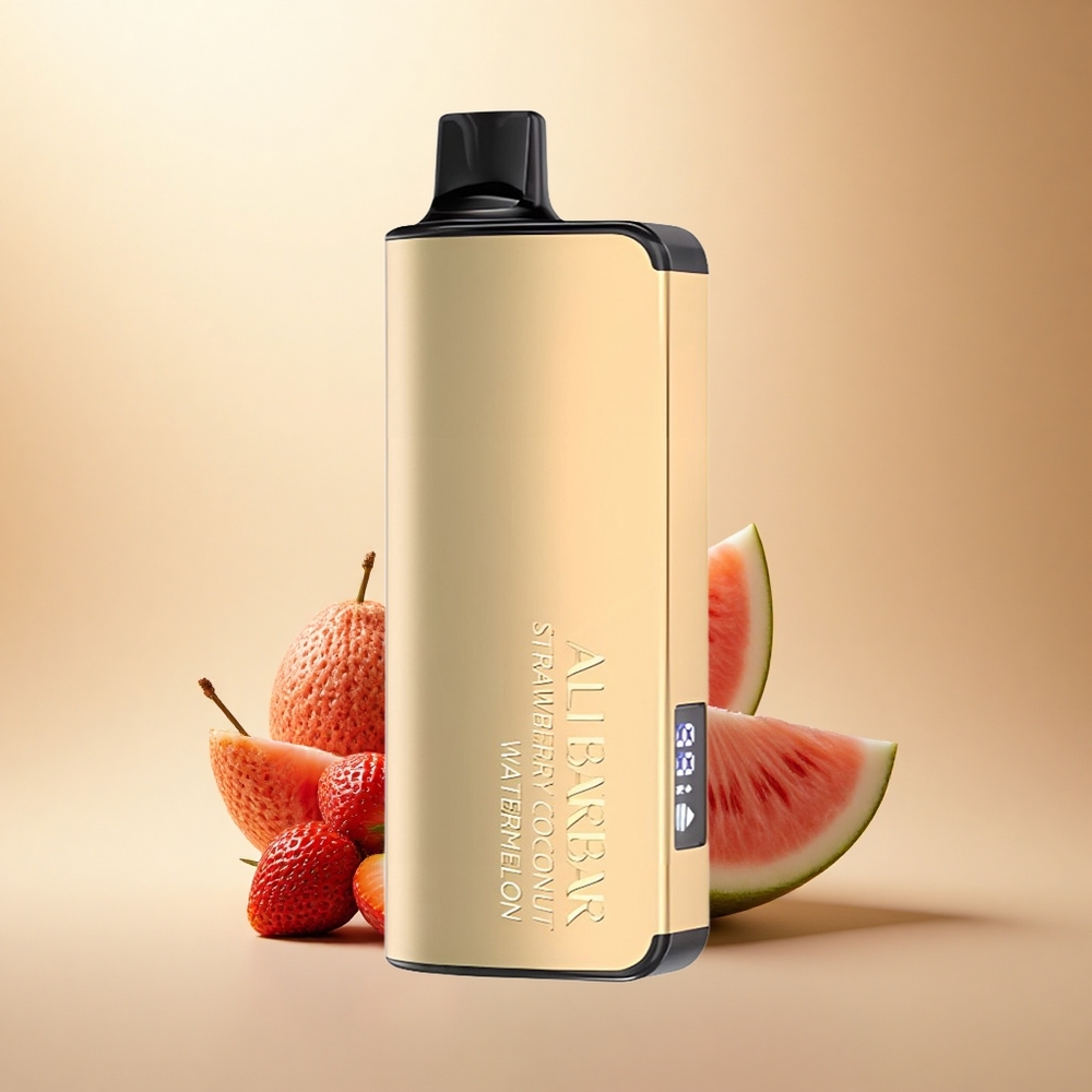 Alibarbar Ingot 9000 Puffs Jahodová Kokosová Vodní Meloun s 2350mAh baterií
