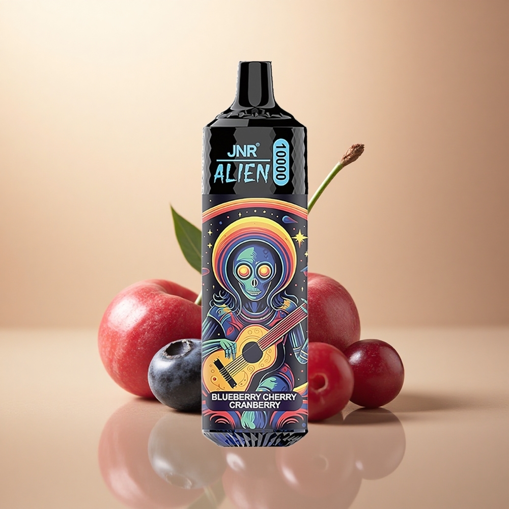 JNR Alien 10000 Borůvka Třešeň Brusinka s 850mAh a 0%-2%-5% nikotinu