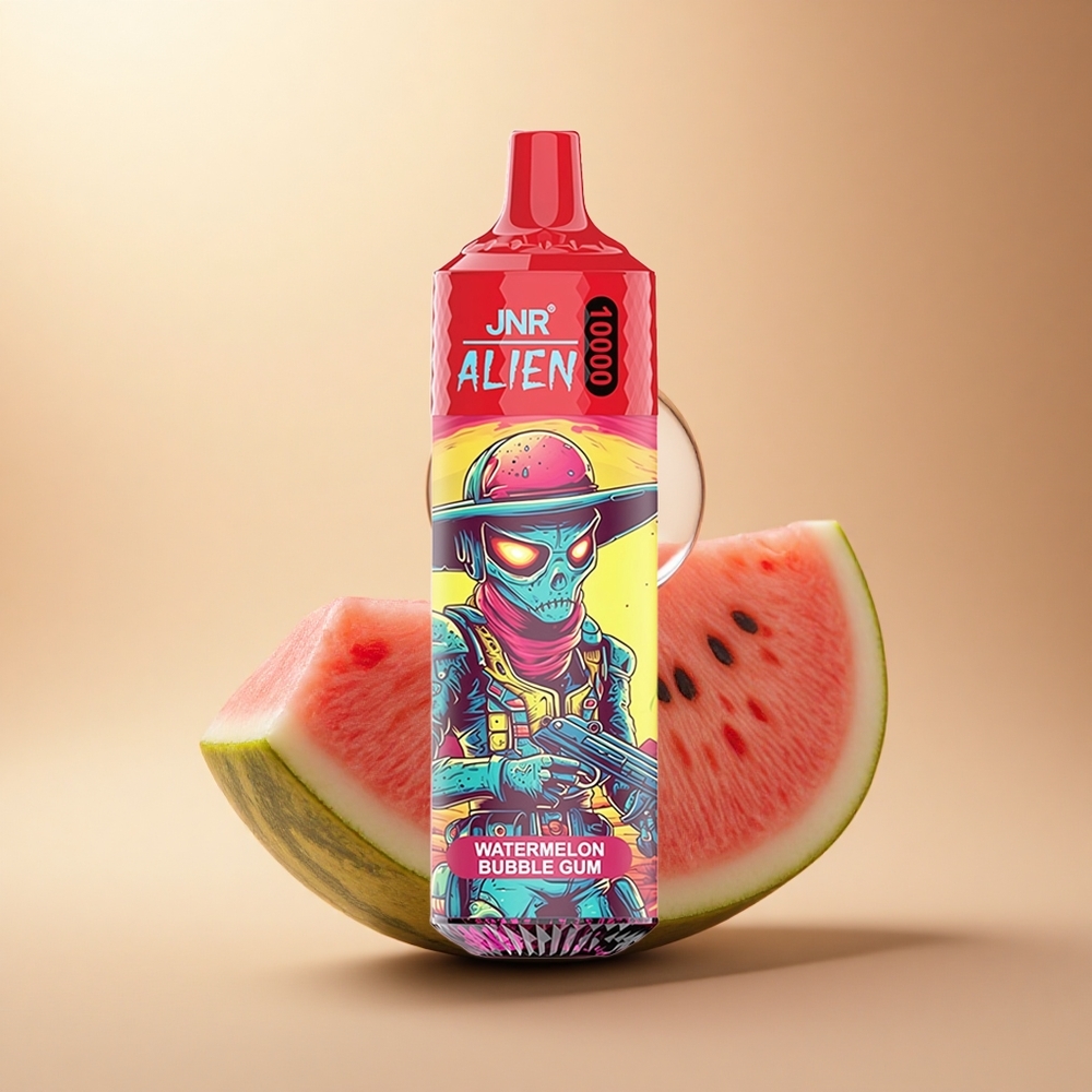 JNR Alien 10000 Melounová Bublinková Žvýkačka s 850mAh a 1.2 Ohm Mesh Cívkou