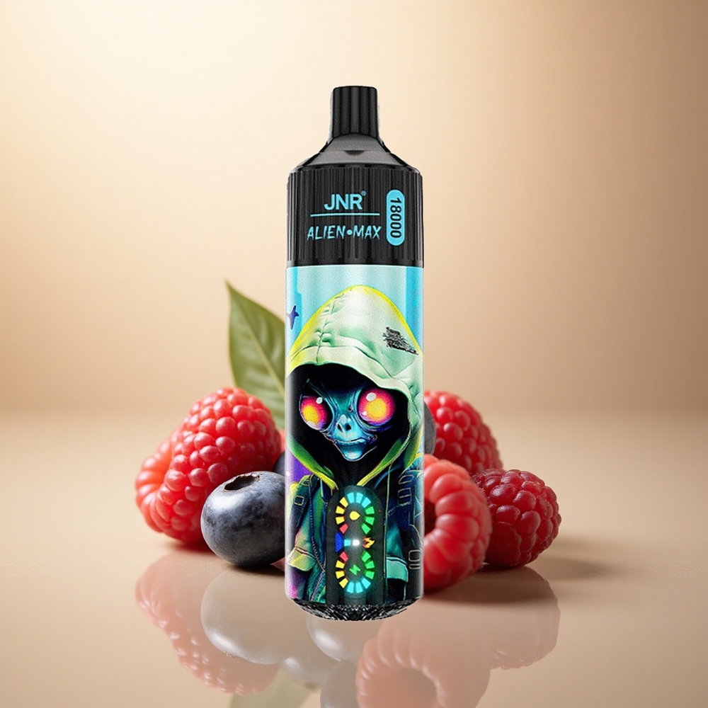 JNR Alien Max 18000 Borůvka Malina s Duálním Mesh Coilem a 850mAh