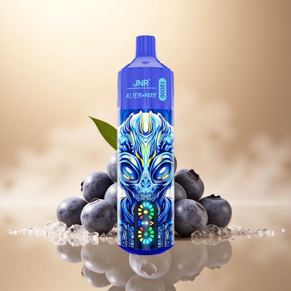 JNR Alien Max 18000 Borůvka na ledě s 850mAh a Dual Mesh Coil