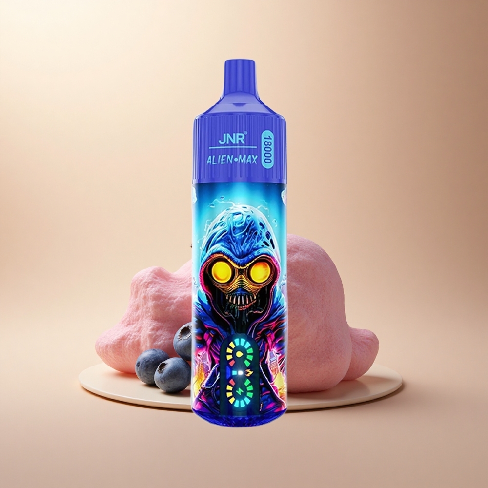 JNR Alien Max 18000 Borovnicová Žvýkačka s Duálním Mesh Cóilem a 850mAh