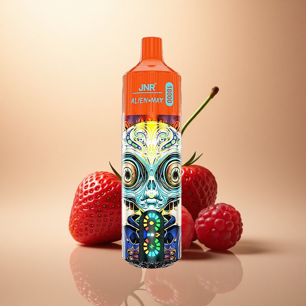 JNR Alien Max 18000 Jahodová Malinová Třešňová s Duálním Mesh Coilem a 850mAh