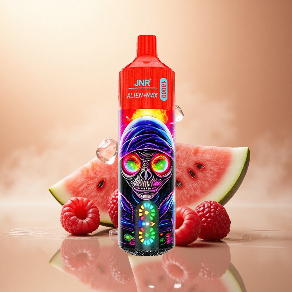 JNR Alien Max 18000 Malinový Melounový Led s Duálním Mesh a 850mAh