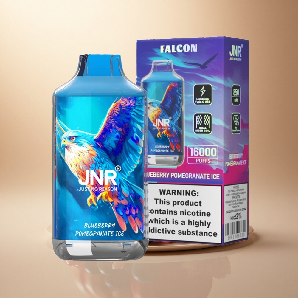 JNR Falcon 16000 Borůvka Granátový Led s 850 mAh a 22ml