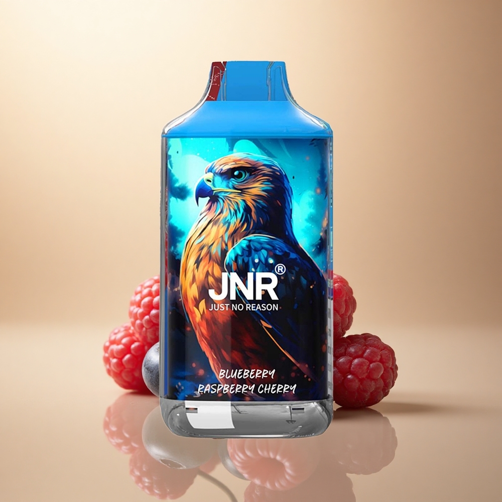 JNR Falcon 16000 Borůvka Malina Třešeň 22ml 2% nikotin Dual Mesh