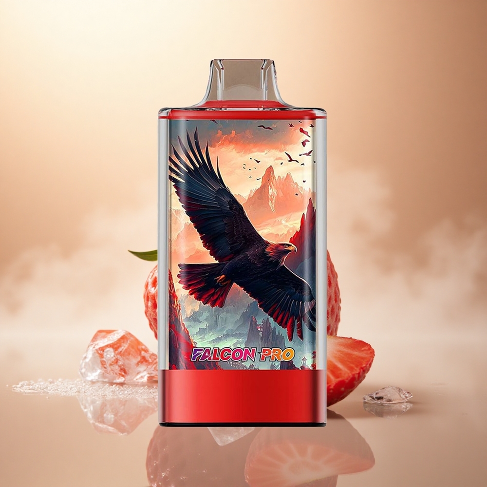 JNR Falcon Pro 28000 Jahodový Led 30ml 5% nikotinu 950mAh