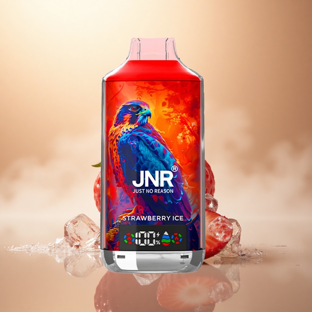 JNR Falcon X 18000 Jahodový Led s 750mAh a 24ml