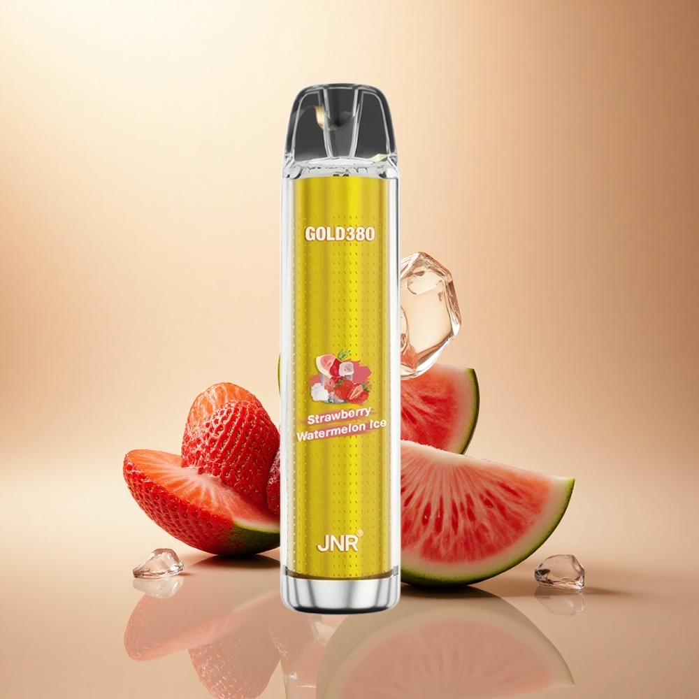 JNR Gold380 6000 Jahodový Melounový Led 1500mAh 1.0ohm Nikotin 5%