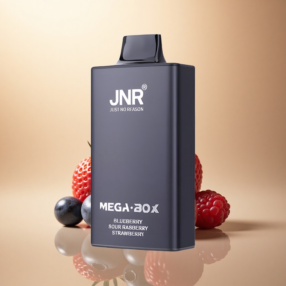 JNR Mega Box 25000 Borovice Kyselá Malina Jahoda 850mAh 2% Nikotin