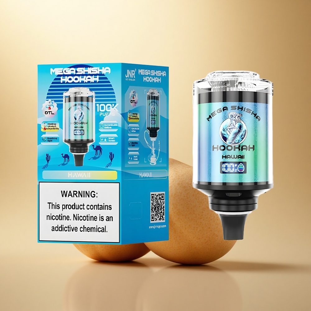 JNR Mega Shisha Hookah 100K Havajský 2200mAh 60ml 2% nikotin