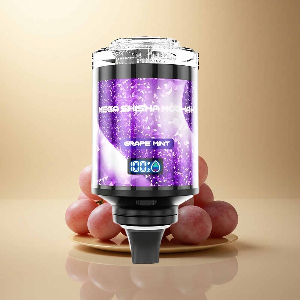 JNR Mega Shisha Hookah 100K Hroznová Máta s 2200mAh a 2% nikotinu