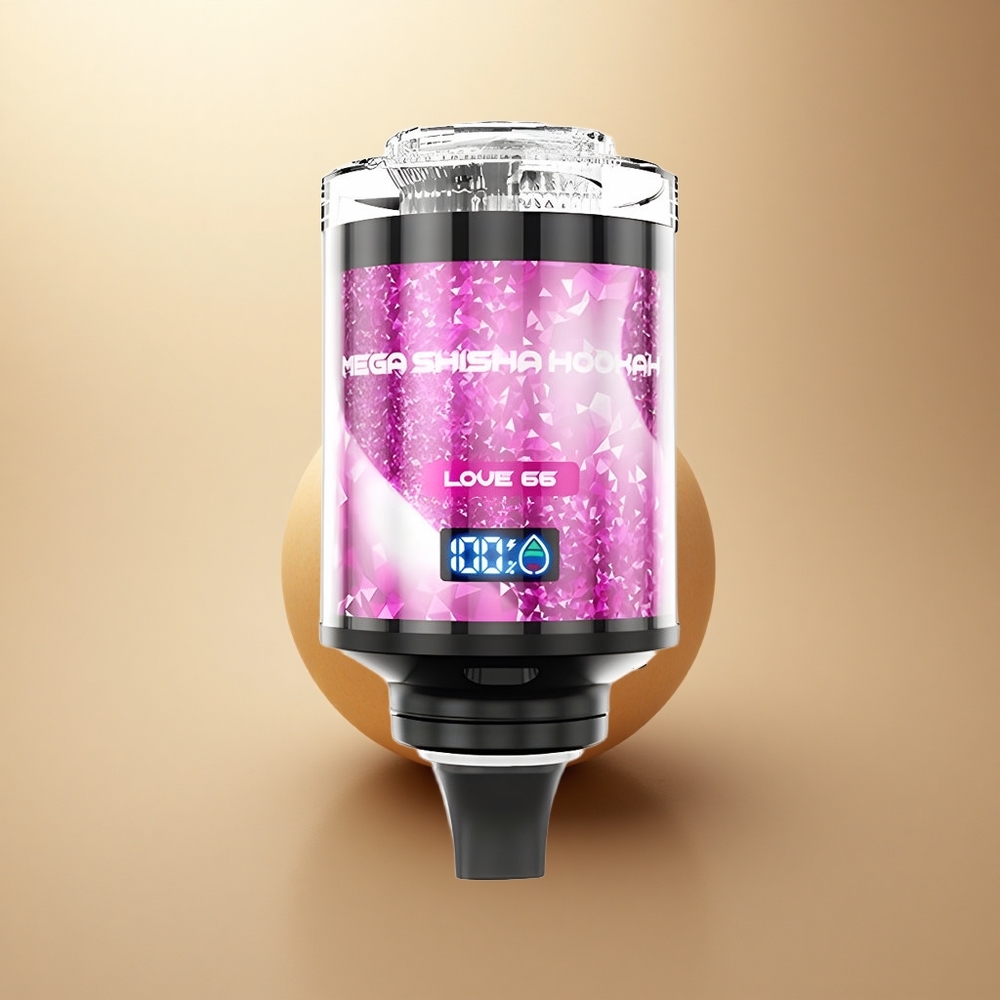 JNR Mega Shisha Hookah 100K Láska 66 s 60ml kapacitou a 2200mAh baterií