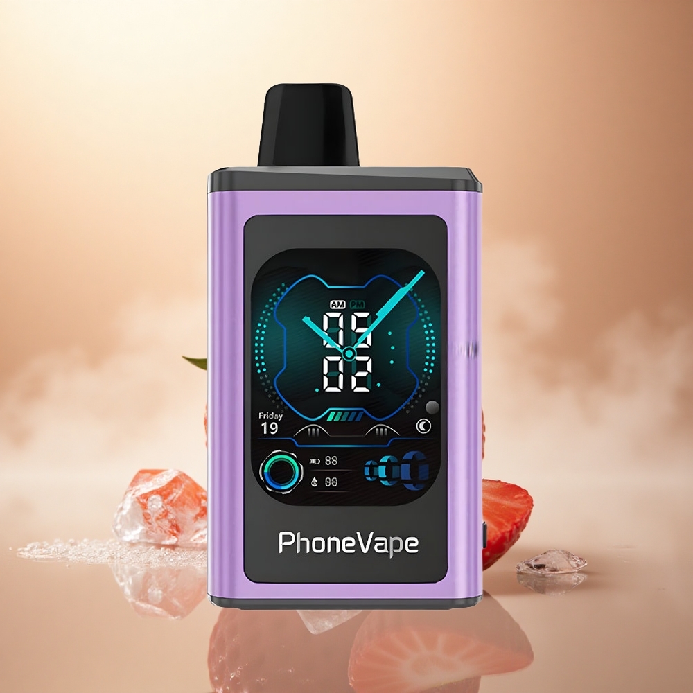 JNR PhoneVape 30000 Jahodová Zmrzlina s 850mAh a Nikotinem 2%