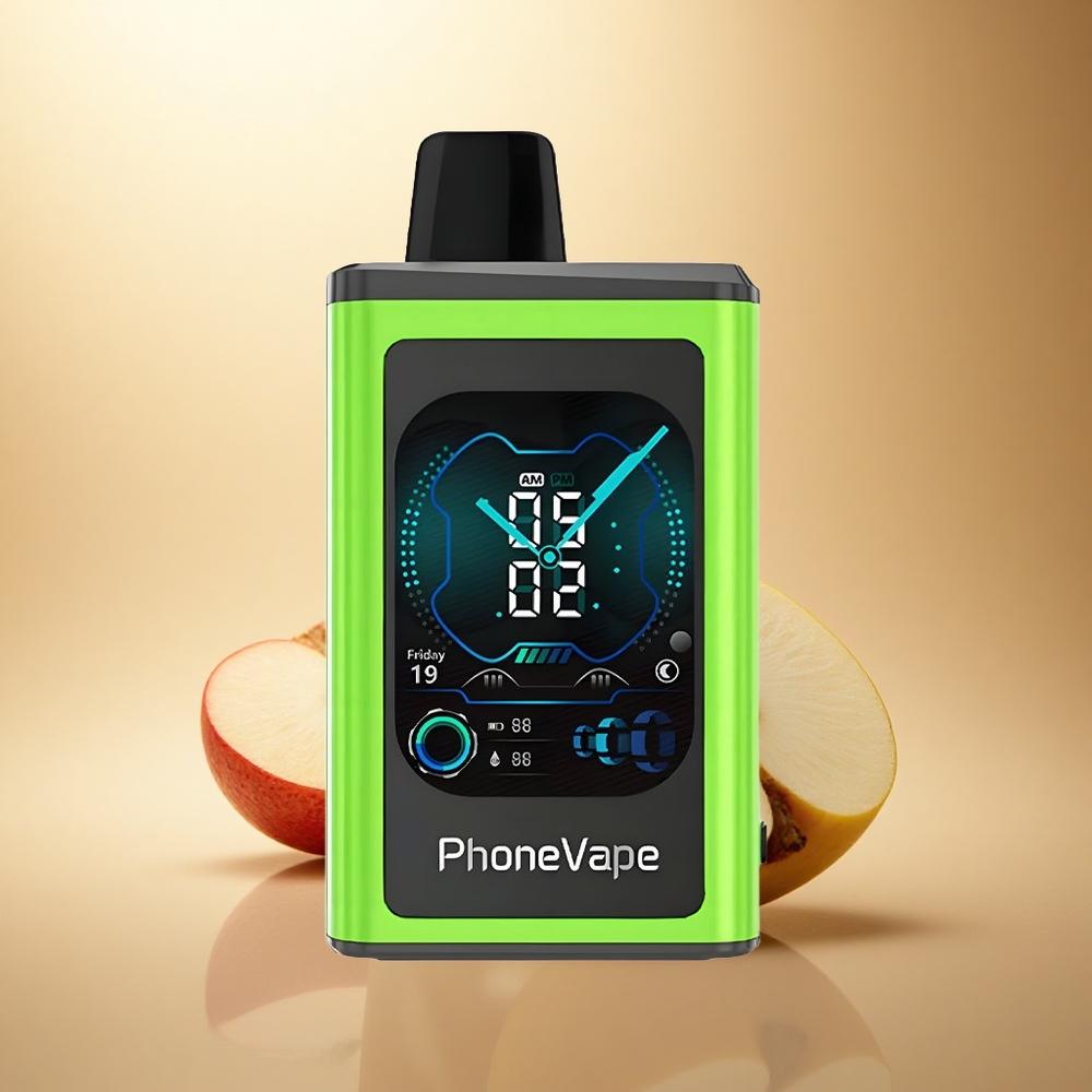 JNR PhoneVape 30000 Kyselé Jablko Led s 850mAh a Nikotin 2%