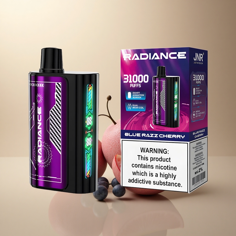 JNR Radiance 31000 Modrá Malina Třešeň 950 mAh Dual Mesh