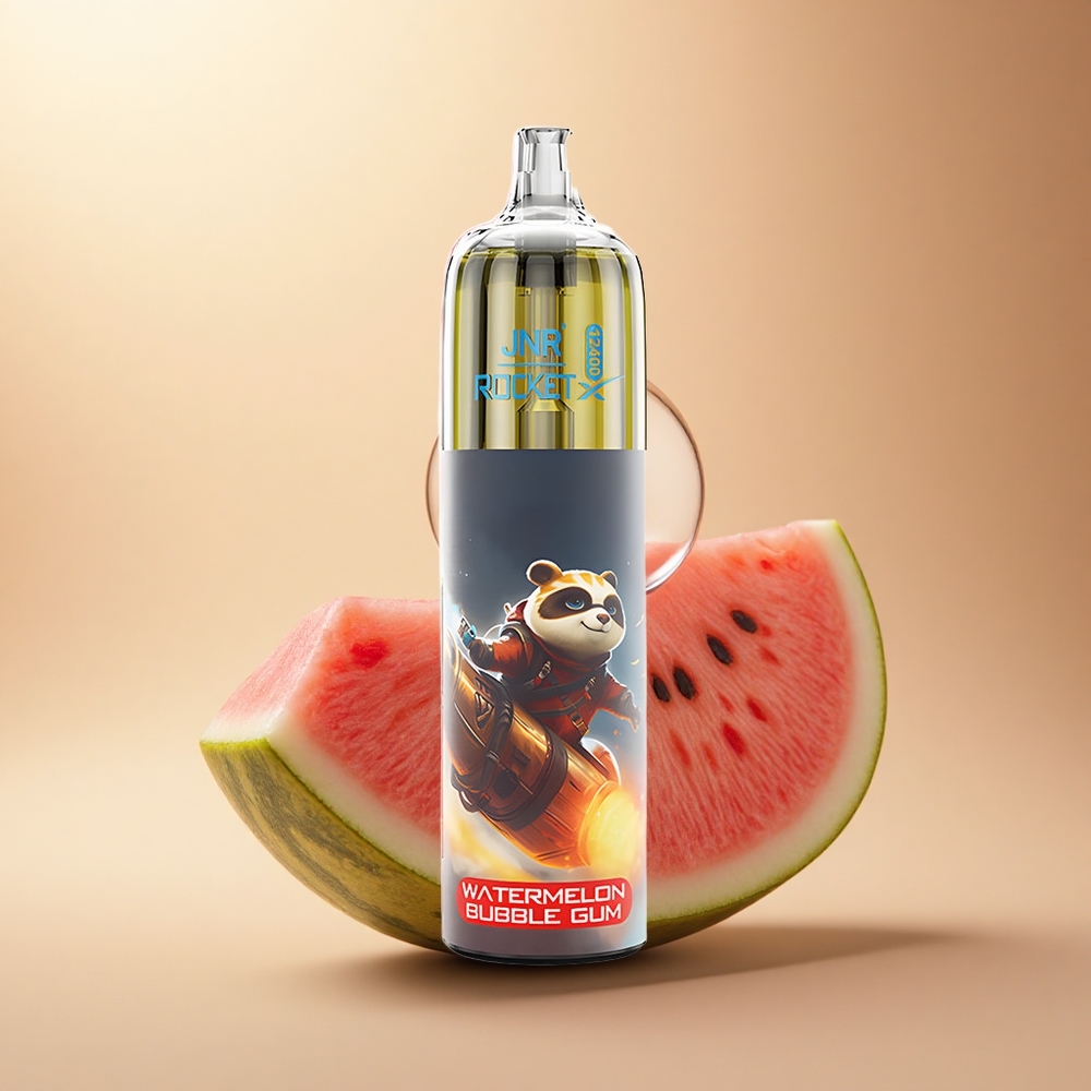 JNR Rocket-X 12400 Melounová Bublinková Žvýkačka s RGB Světly a 850mAh