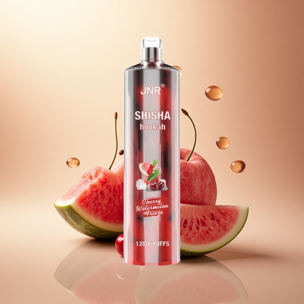 JNR Shisha Hookah 12000 Třešňový Melounový Mrazík 750mAh 24ml 0% nicotine
