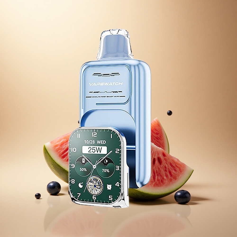 JNR VapeWatch 30000 Borůvková Melounová 1000mAh Dual Mesh