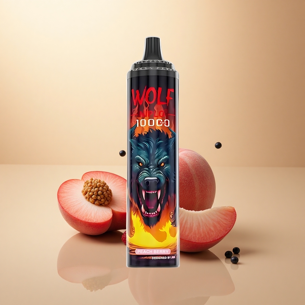 JNR Wolf Niplo 10000 Broskev Bobule 1.0 Ohm 650mAh