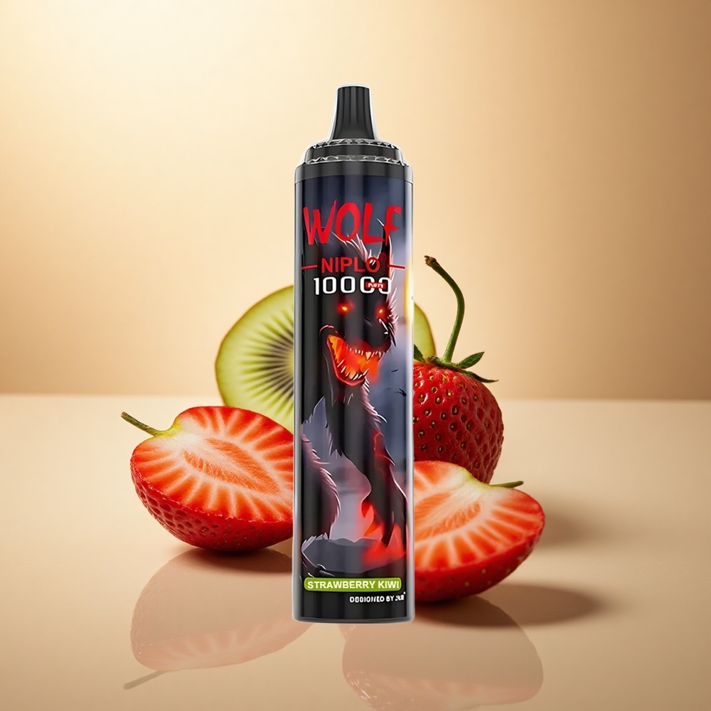 JNR Wolf Niplo 10000 Jahodové Kiwi s 20ml kapalinou a 5% nikotinu