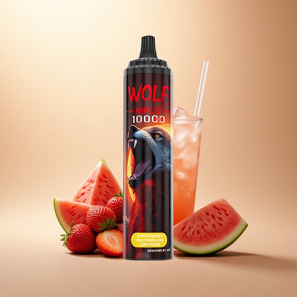 JNR Wolf Niplo 10000 Jahodový Melounový Limonáda 650mAh 20ml 5% nikotinu