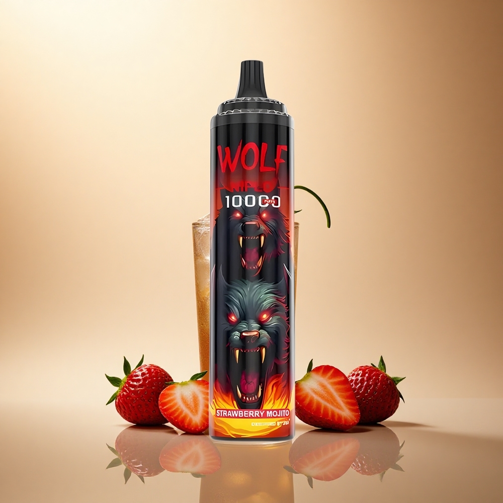 JNR Wolf Niplo 10000 Jahodový Mojito 20ml 5% nikotinu