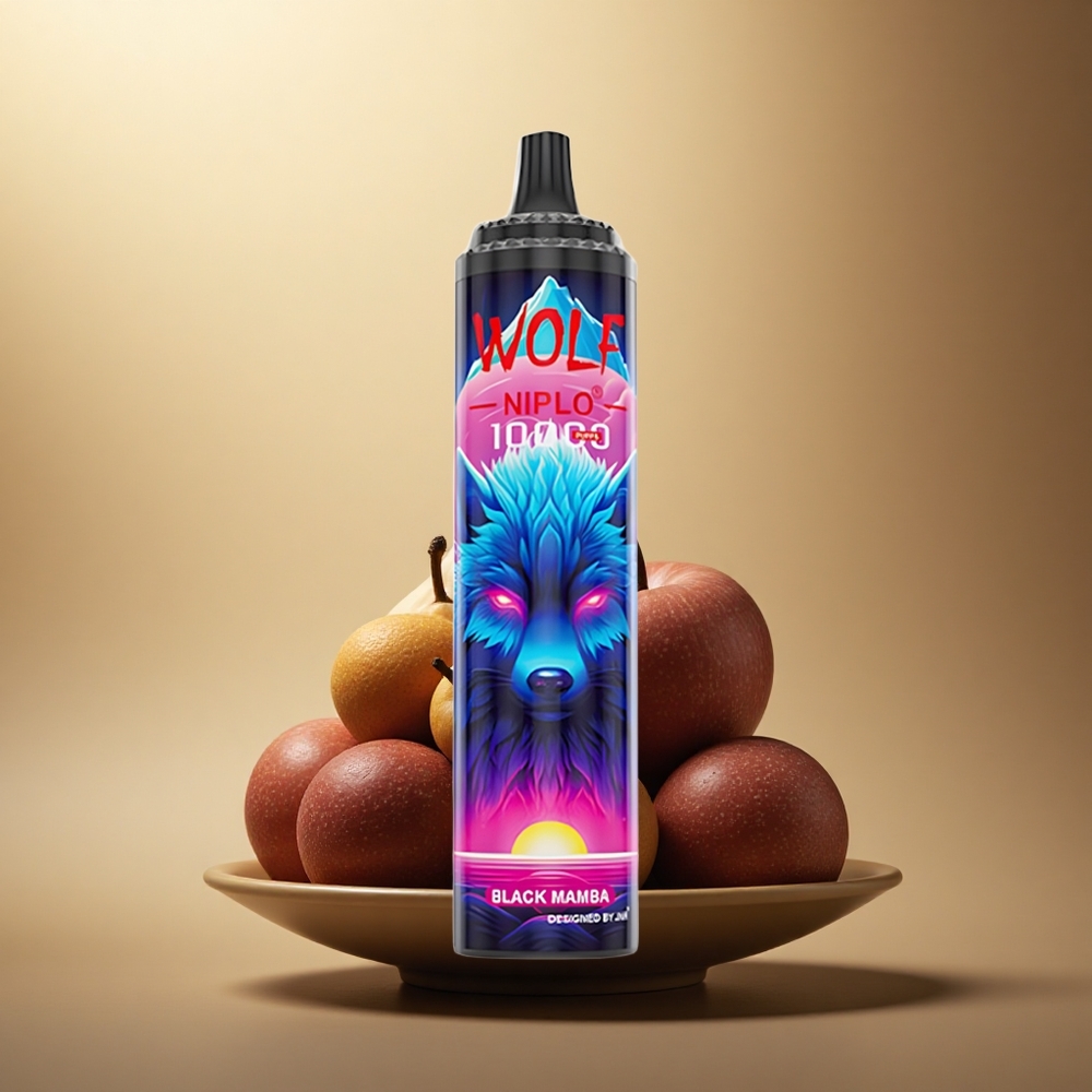 JNR Wolf Niplo 10000 Černá Mamba 20ml 650mAh 5% nikotin