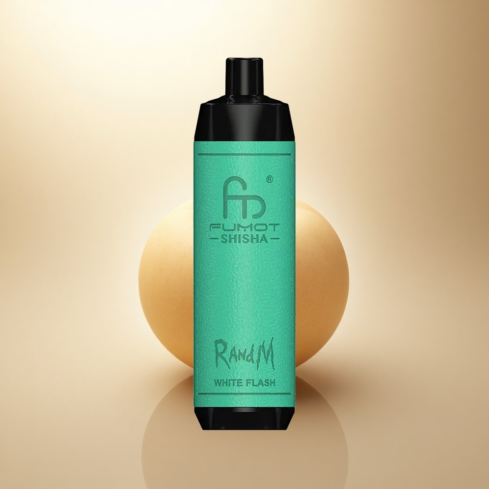 RandM Fumot Shisha 10000 Puffs Bílý Blesk s 18ml e-kapalinou a 850 mAh baterií