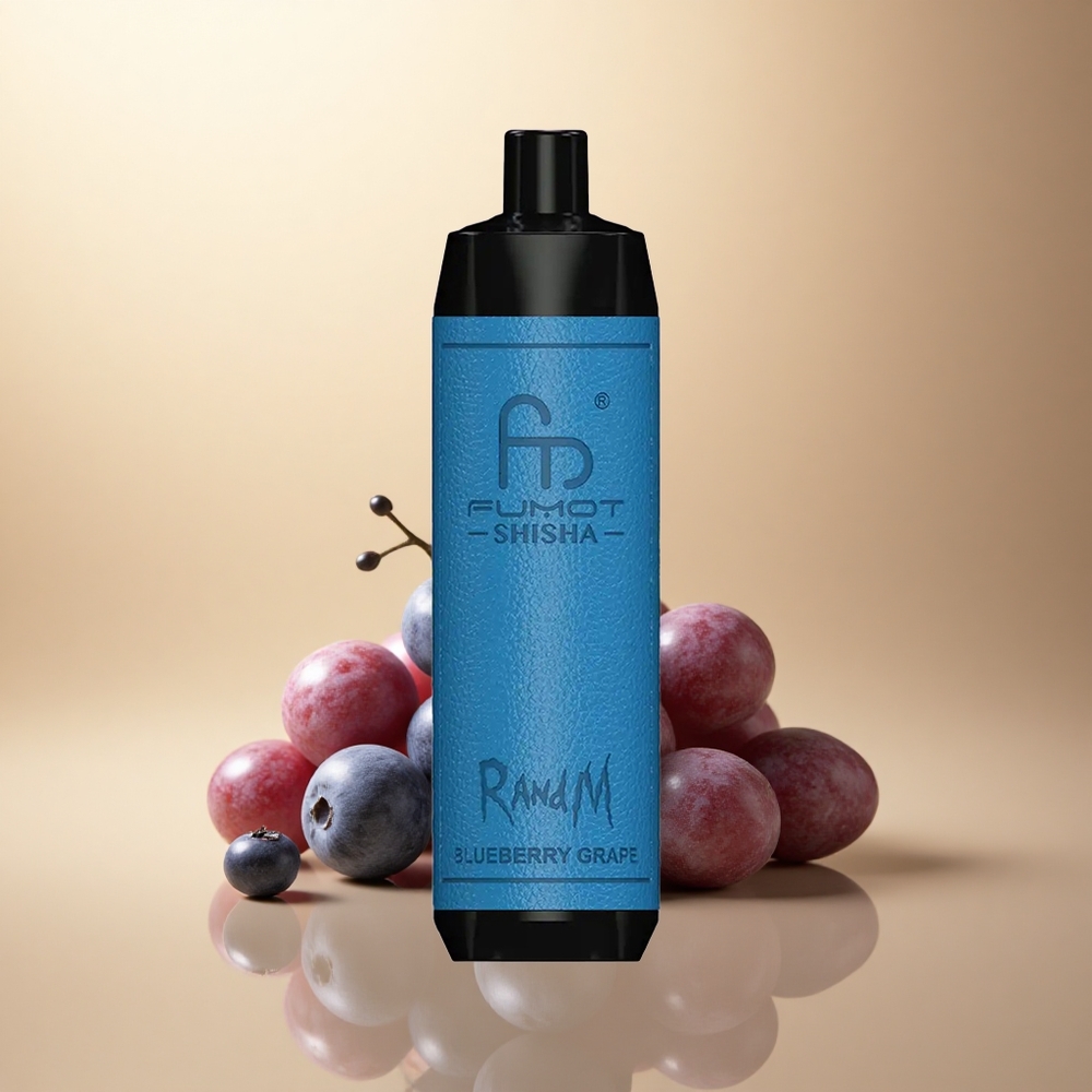 RandM Fumot Shisha 10000 Puffs Borovice Hroznový s 0,5% nikotinu a 850 mAh