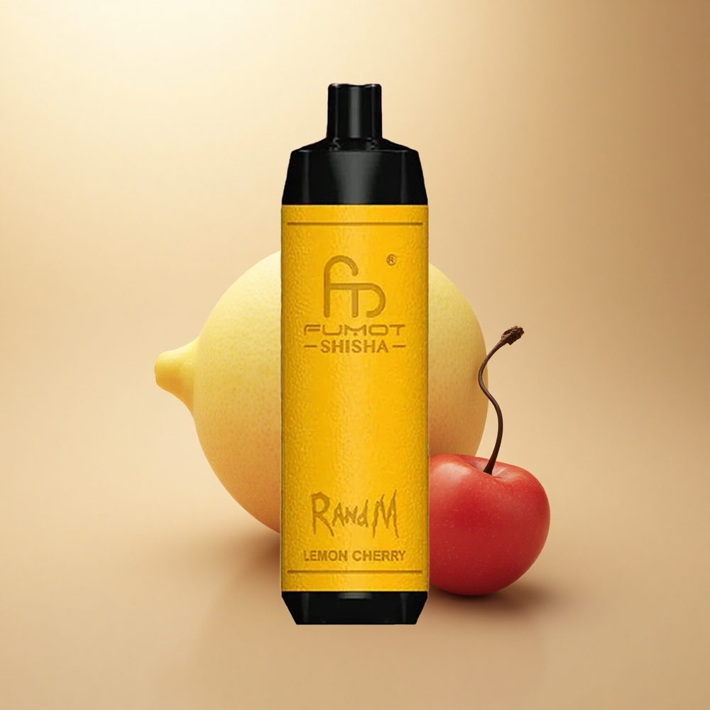 RandM Fumot Shisha 10000 Puffs Citronová Třešeň 18ml 850mAh 0.5% nikotinu