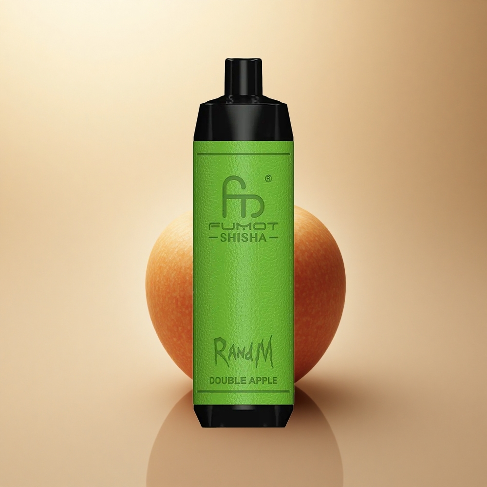 RandM Fumot Shisha 10000 Puffs Dvojité Jablko 0,5% Nikotinu 850 mAh 18ml