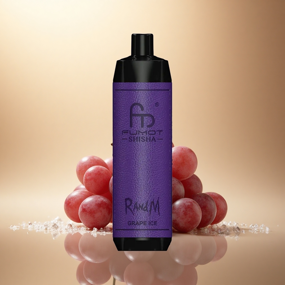 RandM Fumot Shisha 10000 Puffs Ledový Hrozen 18ml 0.5% nicotine 850mAh