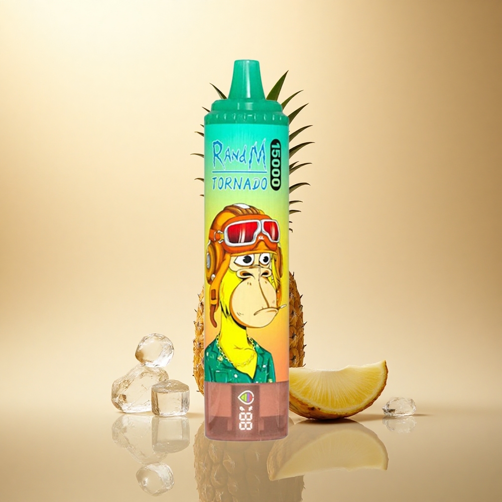 RandM Fumot Tornado 15000 Puffs Ananasový Led s 25ml a 5% nikotinu