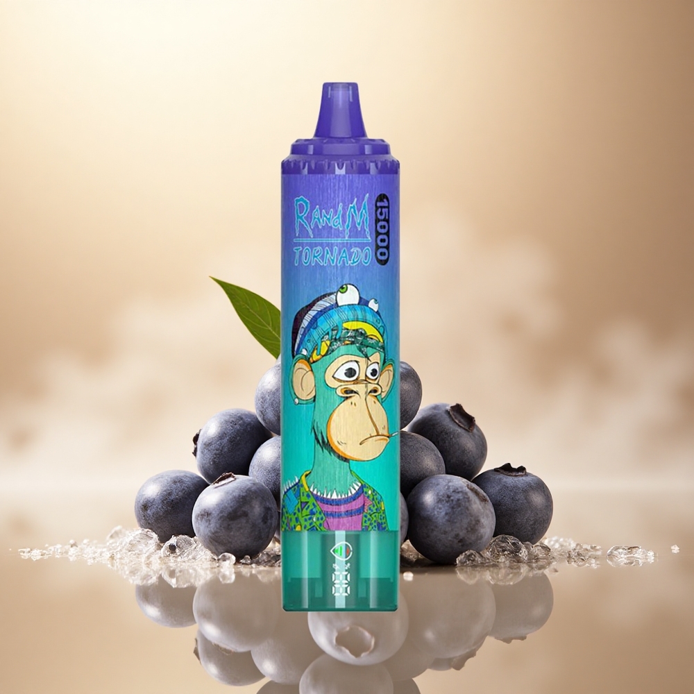 RandM Fumot Tornado 15000 Puffs Borůvka na ledu s 25ml a 5% nikotinu