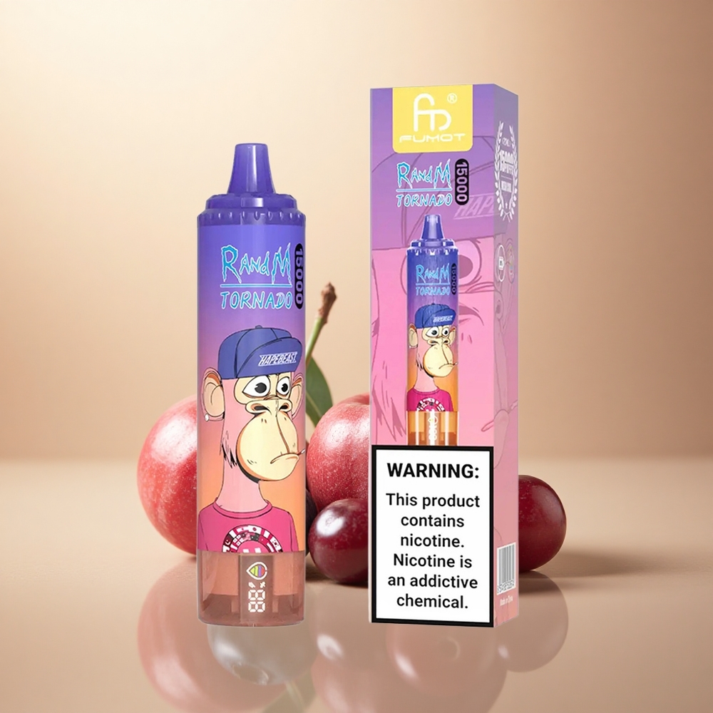 RandM Fumot Tornado 15000 Puffs Borovice Třešeň Brusinka 25ml 850mAh