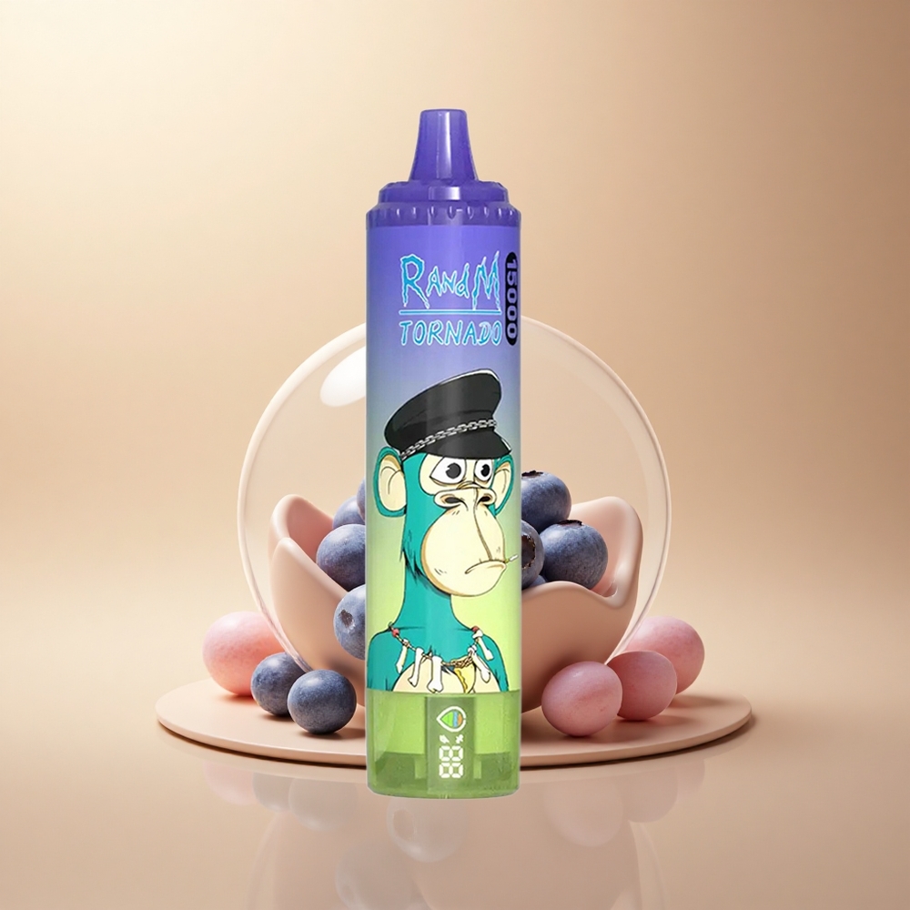 RandM Fumot Tornado 15000 Puffs Borovinková Bubnová Guma 25ml 850mAh Mesh Coil