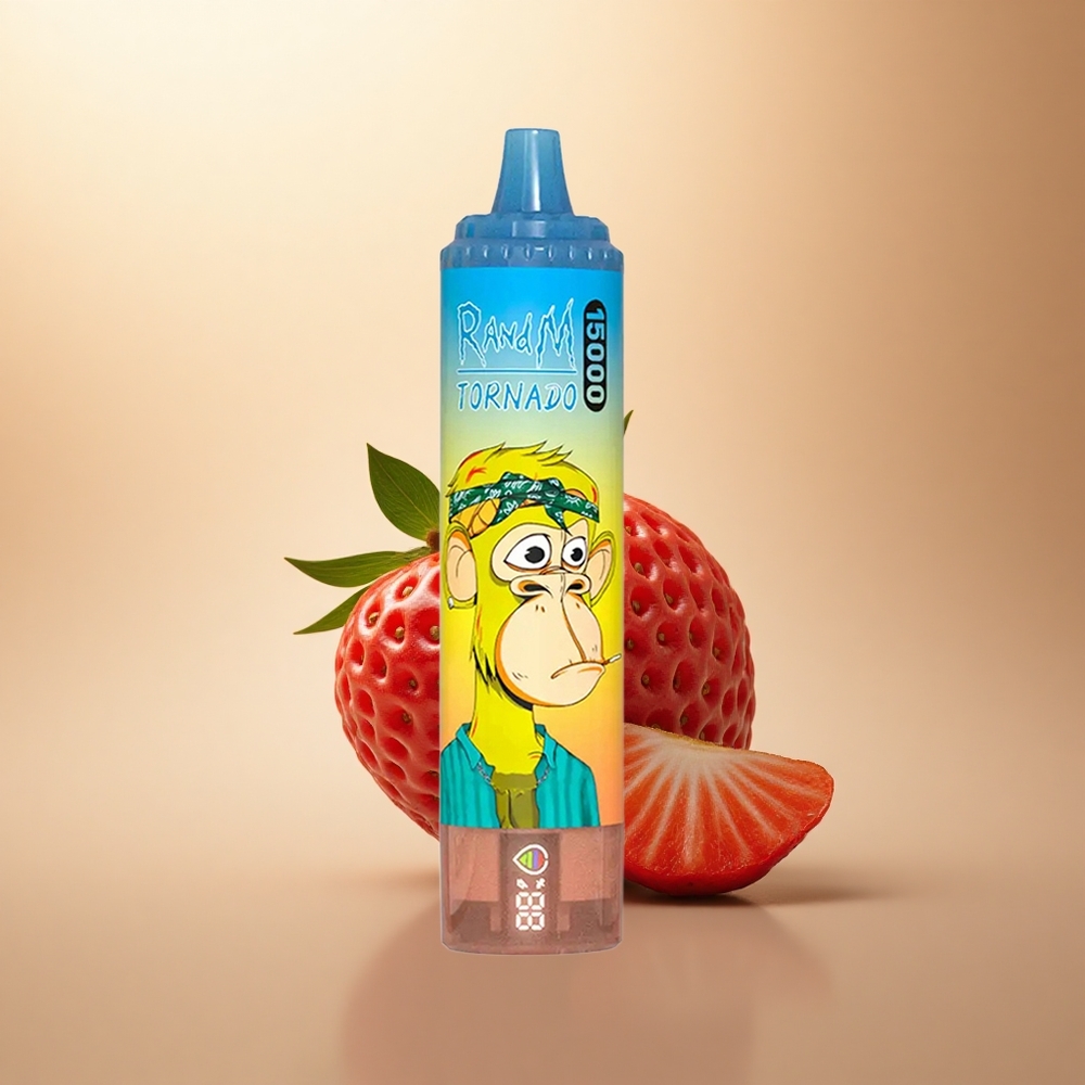 RandM Fumot Tornado 15000 Puffs Jahodový 25ml 850mAh Mesh