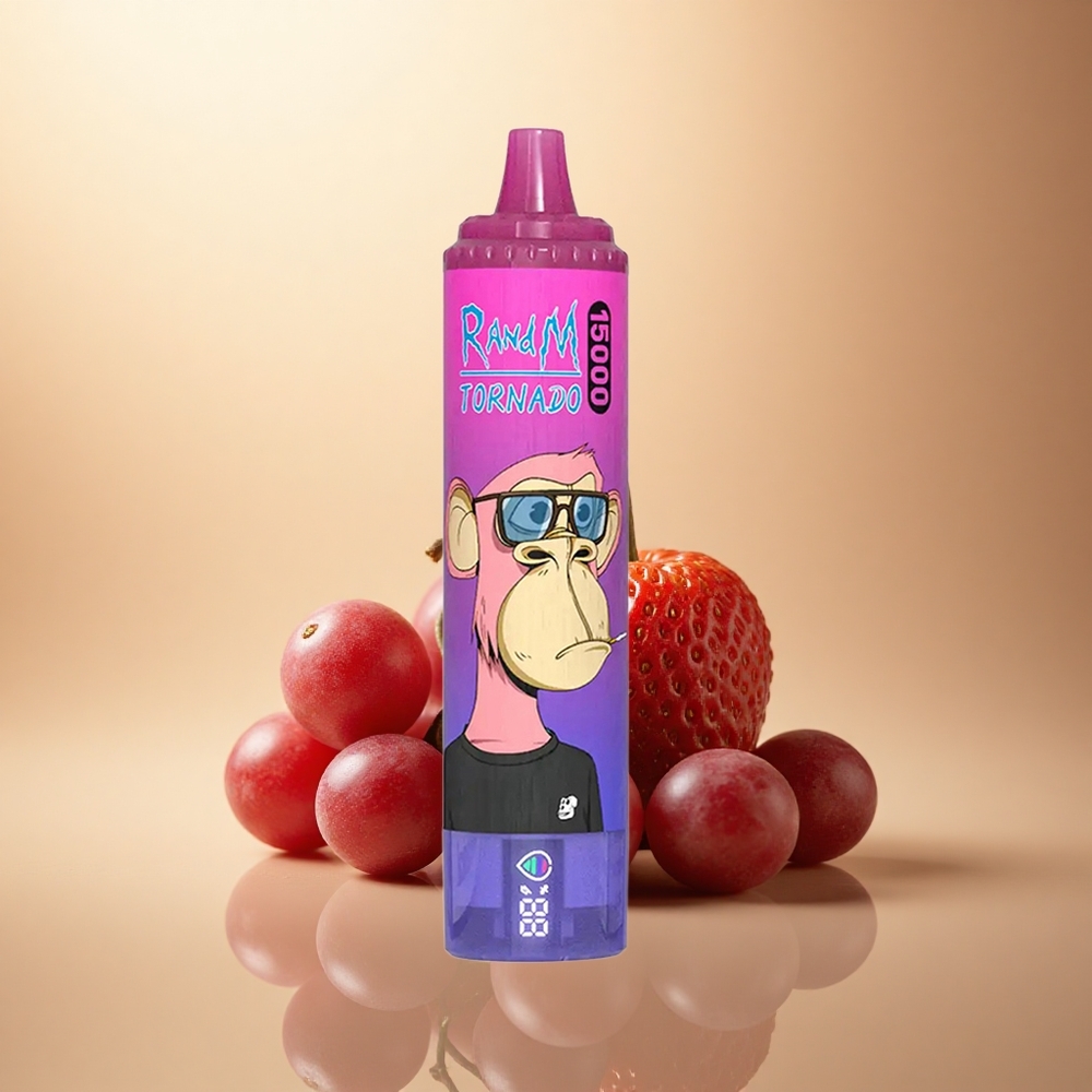 RandM Fumot Tornado 15000 Puffs Jahodové Hroznový 25ml 850mAh