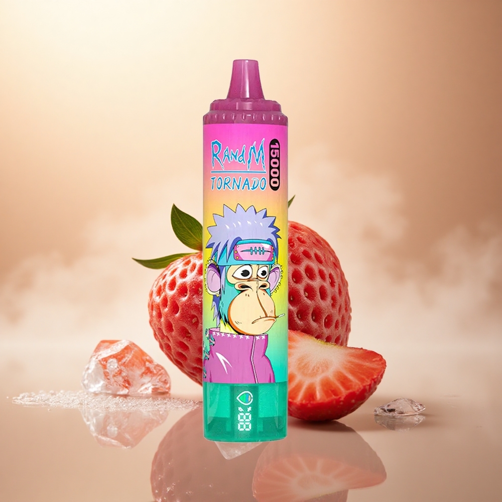RandM Fumot Tornado 15000 Puffs Jahodová Zmrzlina 25ml 850mAh