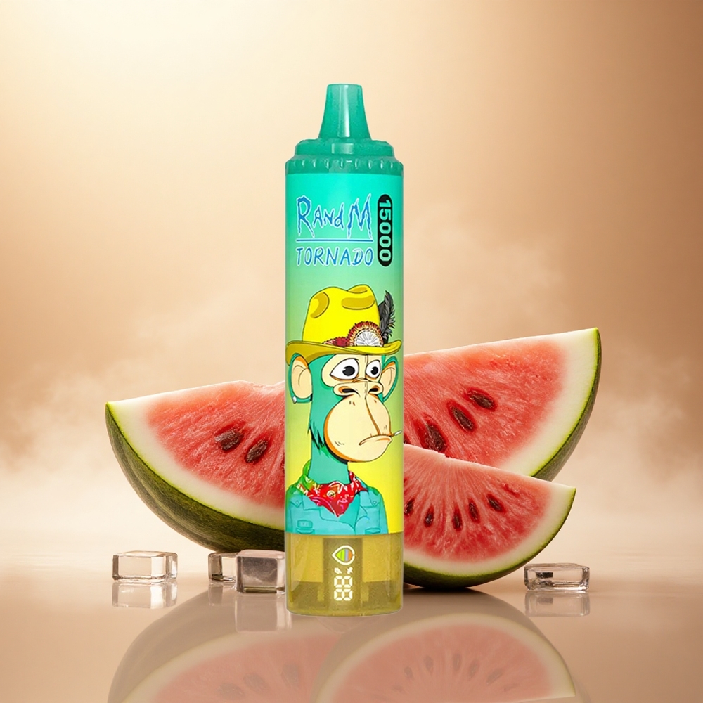 RandM Fumot Tornado 15000 Puffs Melounový Led 25ml 5% nikotinu