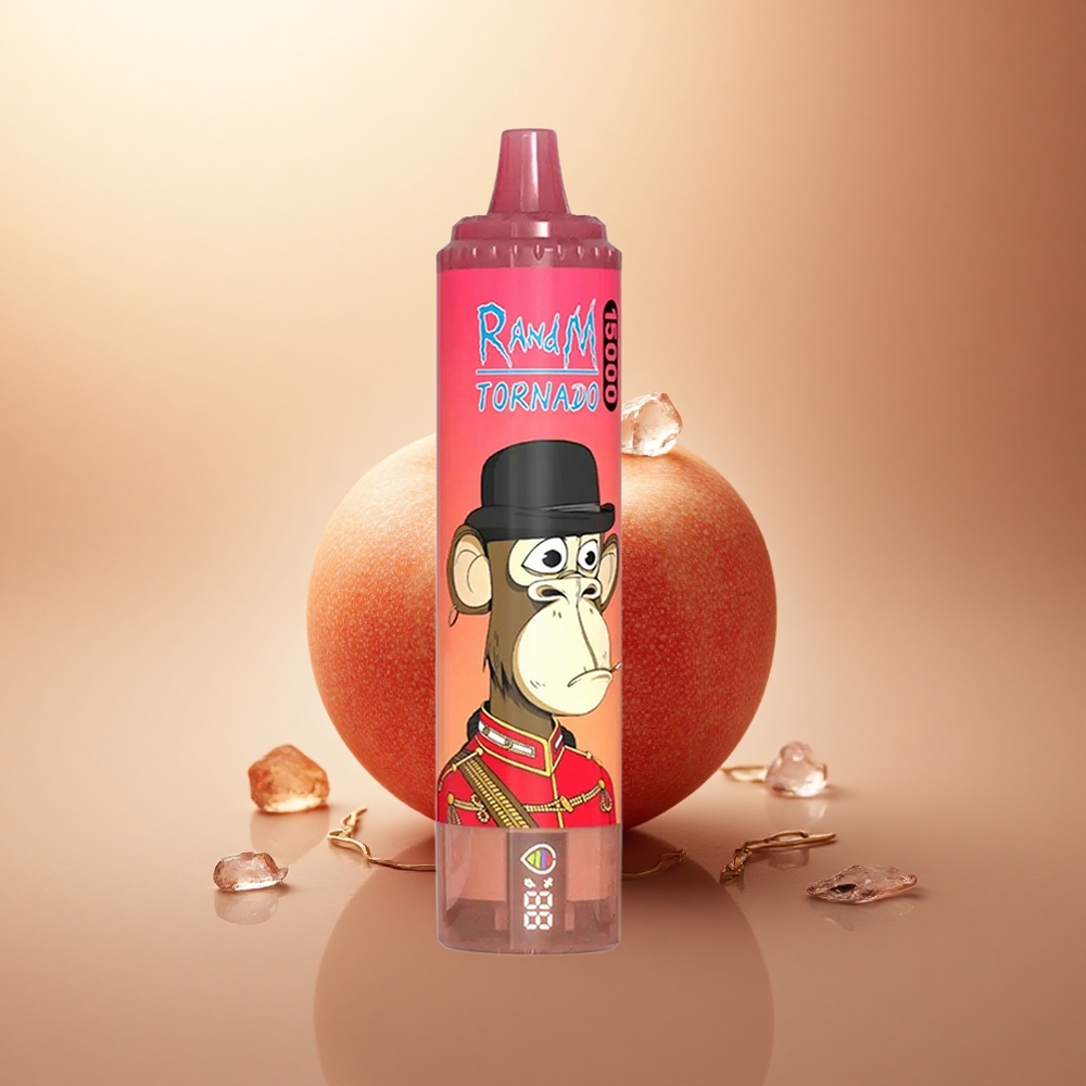RandM Fumot Tornado 15000 Puffs Červená Energie Ledová 25ml 850mAh Mesh