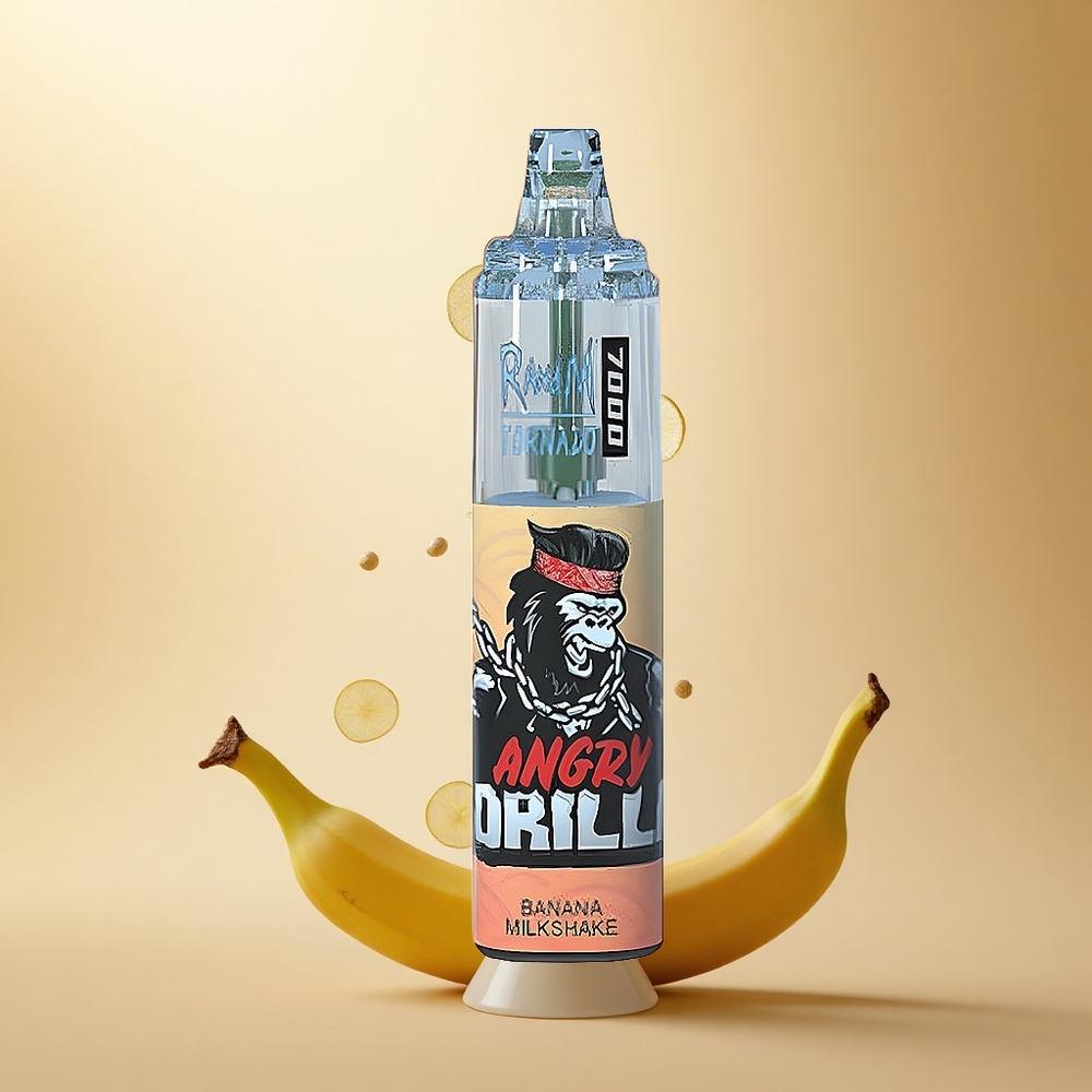 RandM Fumot Tornado 7000 Puffs Banánový koktejl s 5% nikotinu a 850 mAh baterií