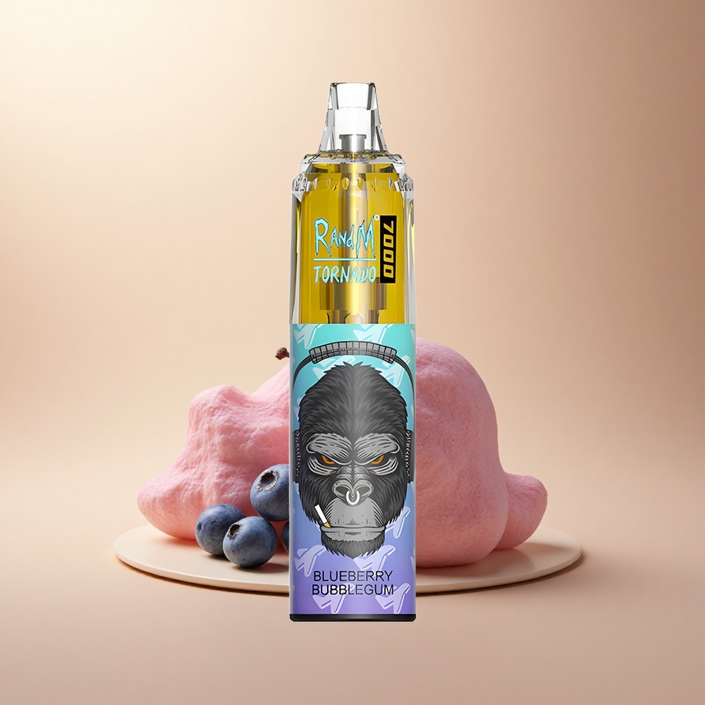 RandM Fumot Tornado 7000 Puffs Borůvková Bublinková 14ml 5% nicotine Mesh